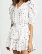 Loveshackfancy Marissa Floral Embroidered Mini Dress Size: L Photo 0