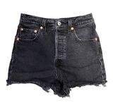 Levi's Women's Black Ribcage Denim Shorts Size 25 Photo 0