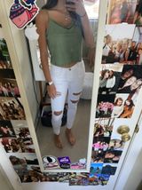 Urban Outfitters Ripped white Jeans  Photo 0