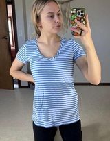 Caslon : Striped Scoop Neck Tee Photo 0