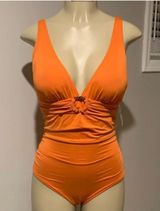Michael Kors Orange One Piece Swimsuit Photo 0
