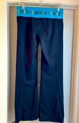Black/green/blue yoga pant with waistband pocket Size M Photo 0