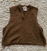 Sweater Vest Brown Size M Photo 0