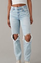 American Eagle Super High-Rise Ankle Straight stretch Photo 0