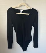Black Long Sleeve Bodysuit Photo 0
