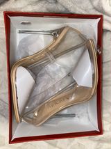 Clear Heels Tan Size 7 Photo 0