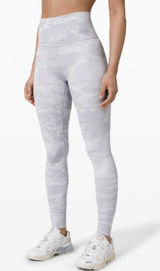 Lululemon Wunder Under High Tight 28" * Luxtreme Incognito Camo Jacquard Alpine White Starli  Photo 0