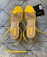 Forever 21 yellow open toed high heels  Photo 0
