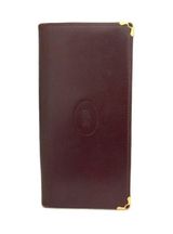 Cartier Vintage Rare Red  Long Wallet Photo 0