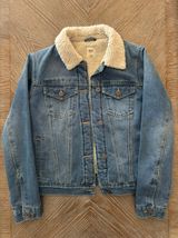 Sherpa Lined Denim Jacket Photo 0