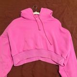 Aritzia TNA pink cropped hoodie (Size L) Photo 0