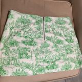 Lilly Pulitzer Lily Pulitzer Green and White Mini Skirt Photo 0