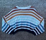 Harper Heritage Knitted Stripped Crop Sweater Photo 0