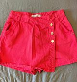 ZARA Pink Denim Skort Photo 0