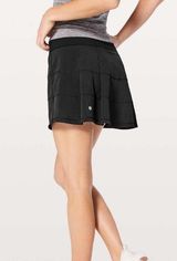 Lululemon Pace Rival Athletic Skirt Skort 10 Tall Black Photo 0