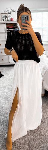 White maxi skirt  Photo 0