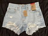 Levi’s 501 High-Waisted Denim Shorts Photo 0