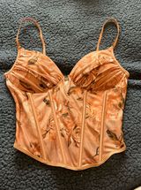 BAE pink rose padded corset top | medium Photo 0