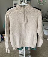 knit quarter zip Tan Size XS Photo 0