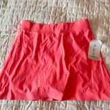 Altar’d State Revival Neon Coral Laser Cut Skirt Size XS Photo 0