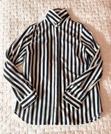 Coldwater Creek Striped Button Down Blouse Size Medium Photo 0