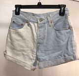 Levi’s 501 two tone color block shorts Photo 0
