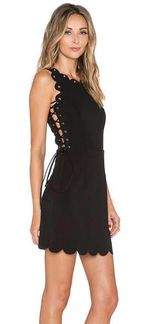 Lavish Lice Scallop Mini Dress Photo 0