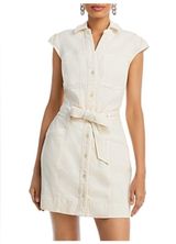 PAIGE Jaxsyn Belted Utility Mini In Quartz Dress Size 6 Photo 0