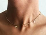 Brandy Melville Gold Star Choker Necklace Photo 0