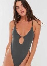 Out From Under Dark Side Strappy High-Leg Bodysuit Photo 0