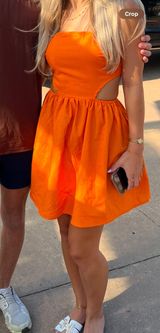 Strapless orange dress Size XS Photo 0