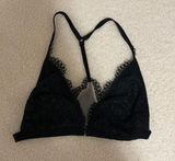 Black Lace Racerback Bralette Photo 0