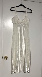 Vintage Flora‎ Nikrooz Ivory Satin & Lace Slip Dress – Size Medium Photo 0
