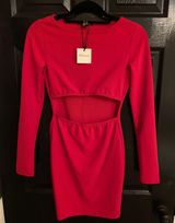 Revamped Red Mini Dress Size XS Photo 0