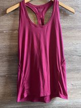 Athleta Tank Top Sz Small Racerback Fastest Track Ruched Hot Pink Photo 0