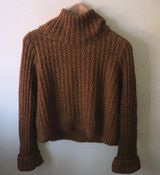 Free People Chunky Turtleneck Sweater Medium Photo 0