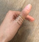 Boohoo 7 Piece Gold Ring Set Photo 0