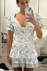 Super cute white and blue dress! Photo 0