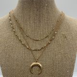 11th Statement Crescent Layered Necklace Photo 0
