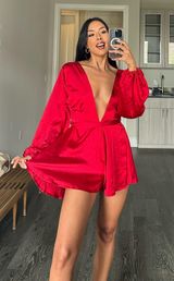 Babyboo Red Romper Dress Photo 0