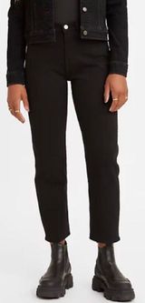 Wedgie Straight Leg Black Jeans Photo 0