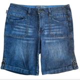 Vintage  Bermuda High-Rise Jean Shorts Size 16 retro Y2K 2000s mom jeans Photo 0