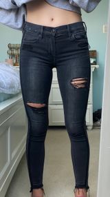 EXPRESS Mid Rise Stretch Jean Photo 0