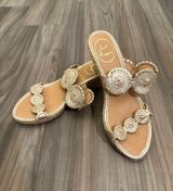 Jack Rogers Gold Wedge Sandals Photo 0
