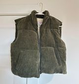 Green Puffer Vest Size M Photo 0