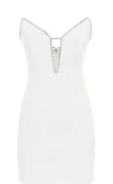 White Diamond Mini Dress Photo 0