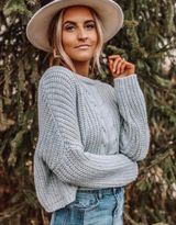 Jun & Ivy Oversized Cropped Sweater Photo 0