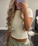 SKIMS  Bone Cotton TShirt XS Photo 0