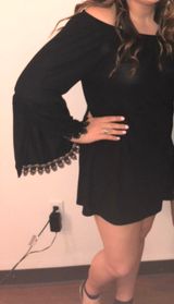 Black Off Shoulder Dress Size XL Photo 0