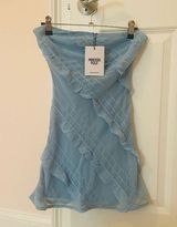 Princess Polly Blue Ruffled Dress Photo 0